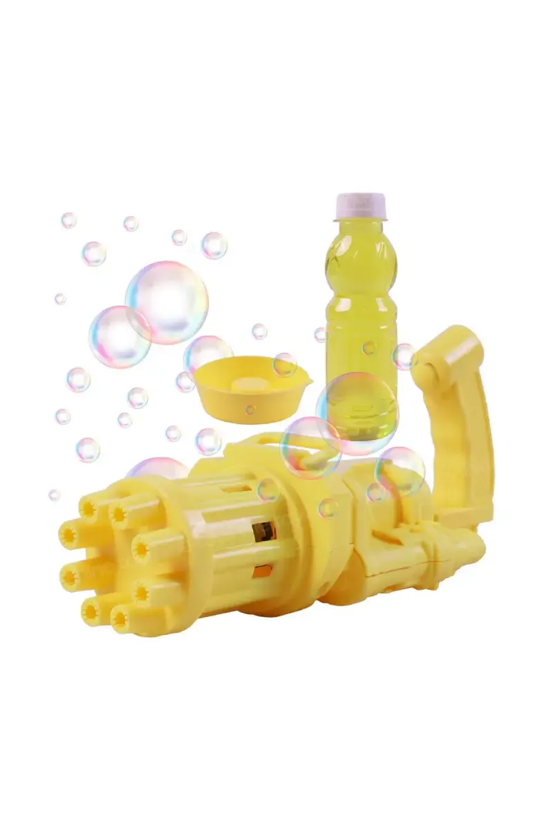 Bubble Maker Machine Water Gun Toys For Kids (Yellow)