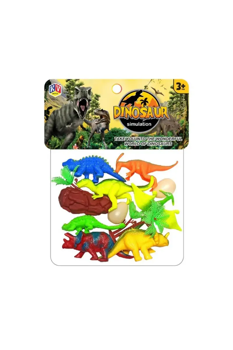 Plastic Dinosaur Animal Activity Toy (12 Pcs) 