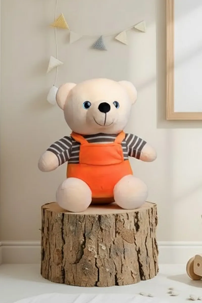 Polyester Teddy Bear Stuffed Soft Toy - Pack of 1