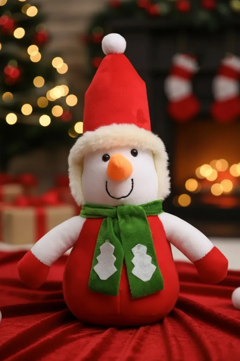 Polyester Mr Snowy Stuffed Soft Toy - 35 Cm