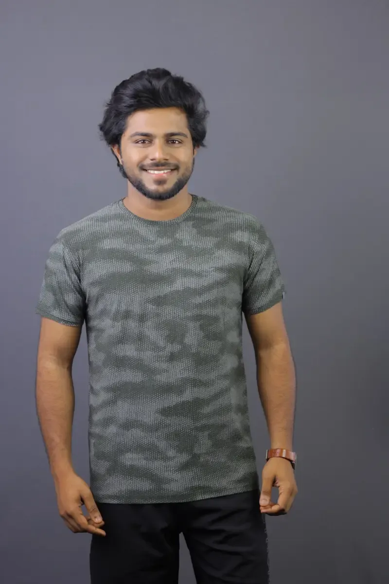 Men's Camouflage Print T-shirt 010834XXLOLI