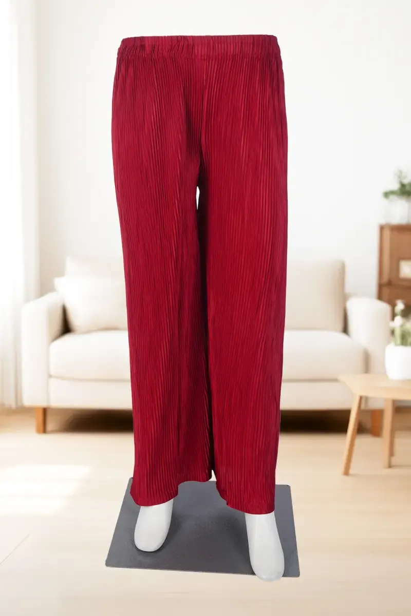 Rayon Solid Flared Palazzo for Women