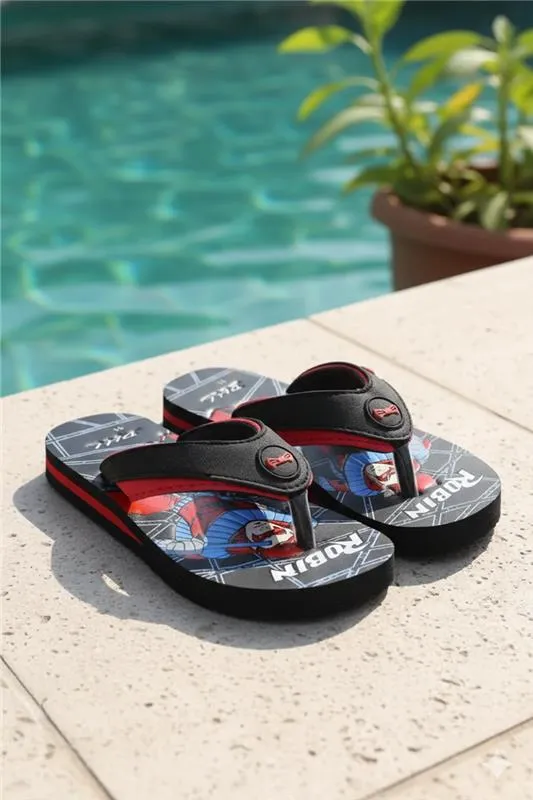 Boy's Cartoon Printed Casual Flip Flops 01100766.YRSBLAWITRED
