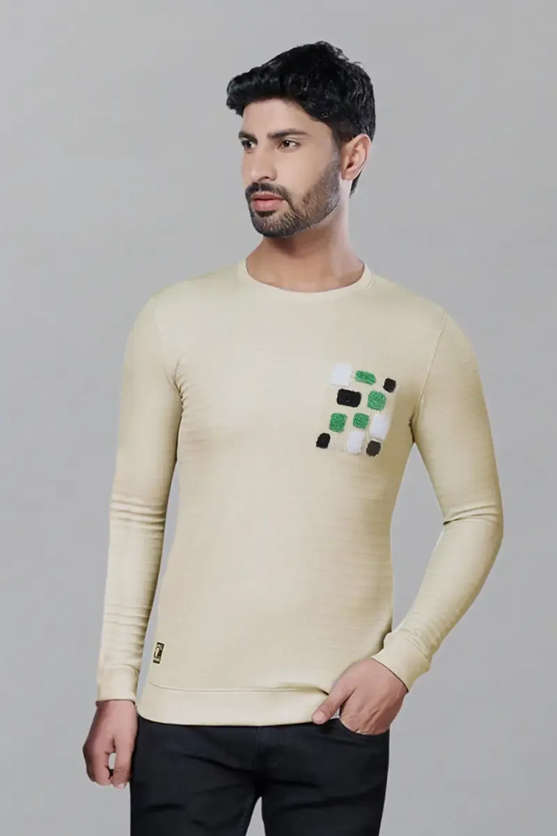 Cotton Embroidered T-shirt for Men