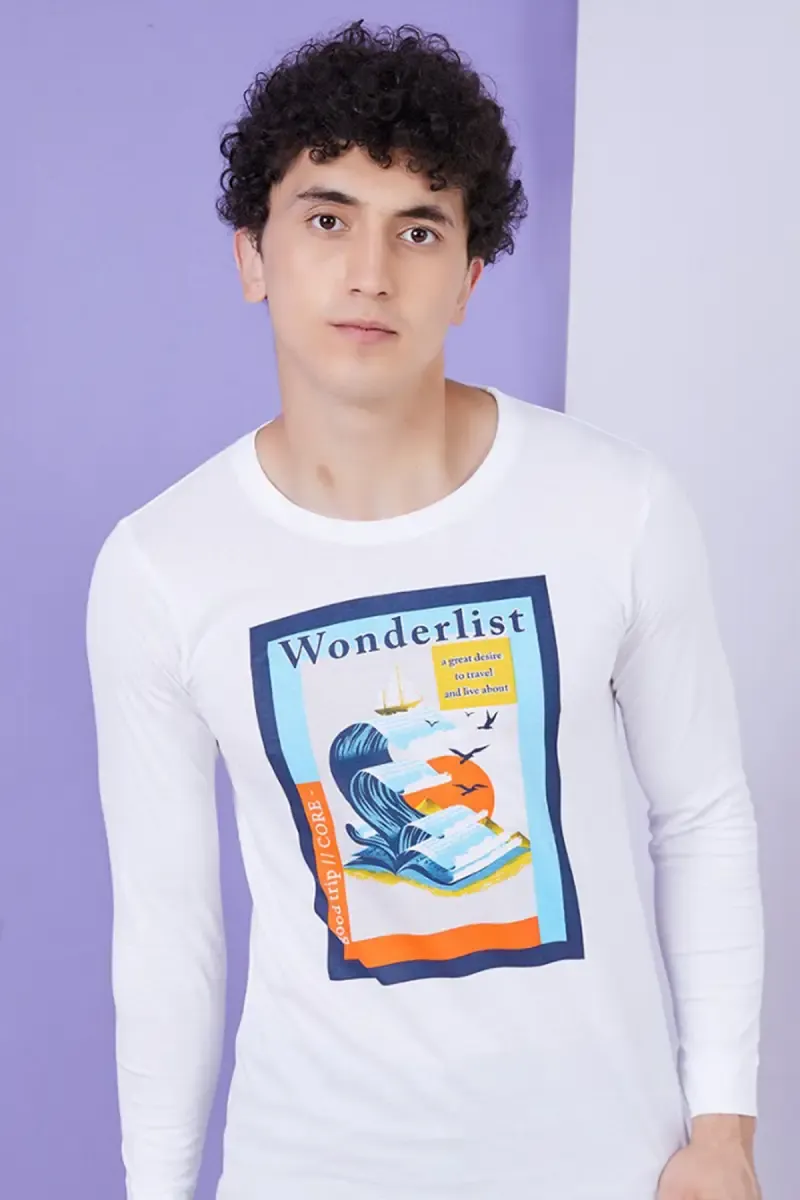 Men's Cotton Graphic Print T-shirt