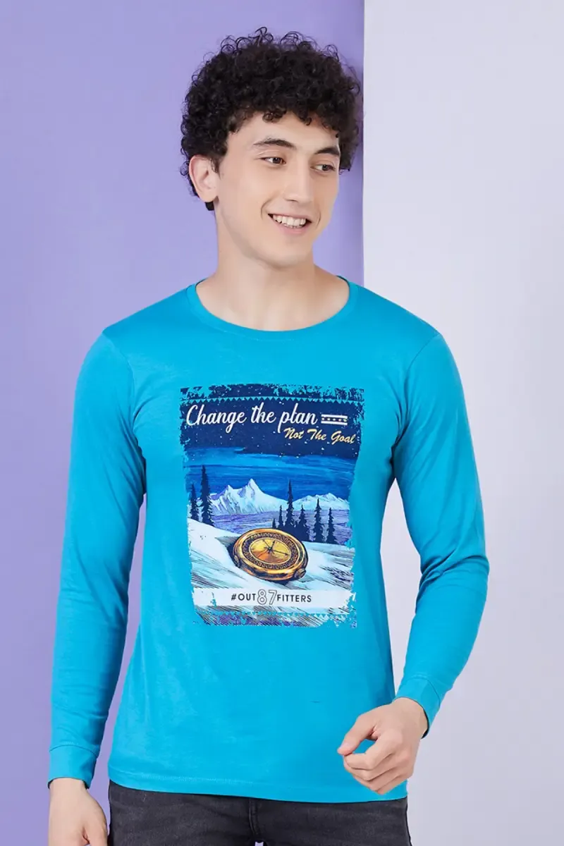 Men's Cotton Graphic Print T-shirt