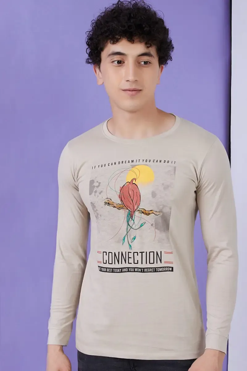 Cotton Printed T-shirt for Men