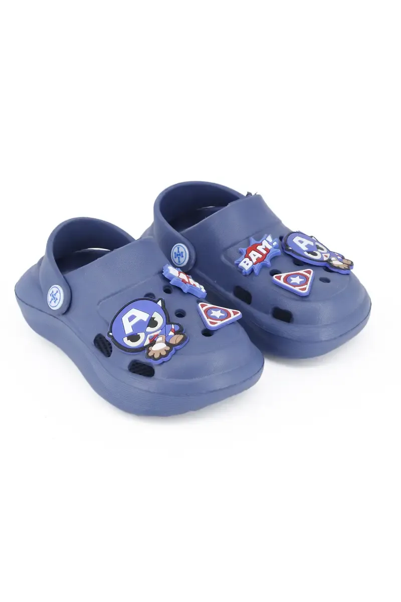Kid's Cartoon Printed Sling Back Clogs 0112692YRSBLU