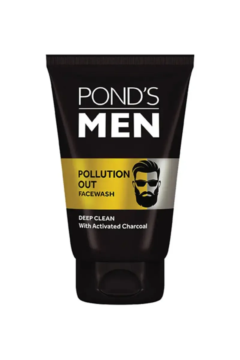 Ponds Men Pollution Out Activated Charcoal Deep Clean Facewash - 100 g