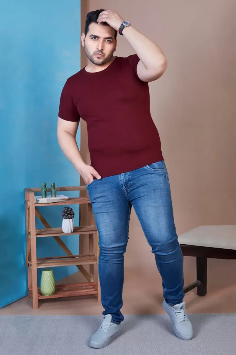 Plus Size Cotton T-shirt for Men