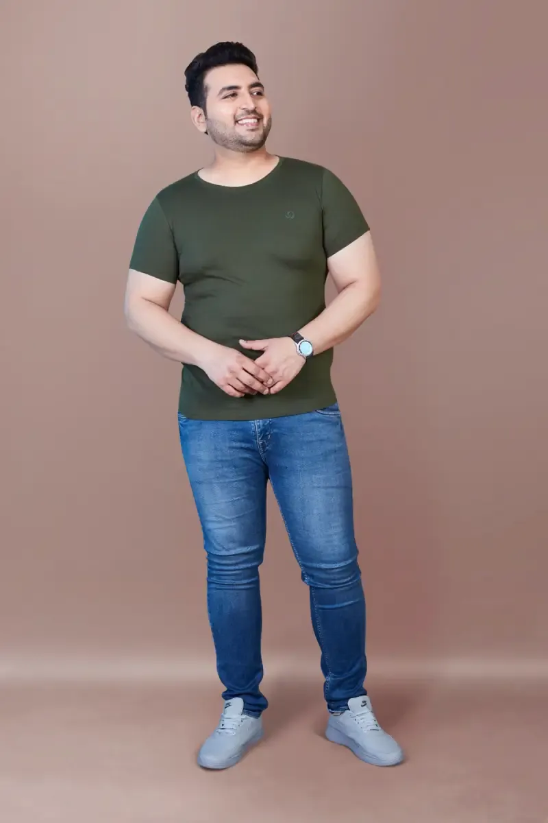 Plus Size Cotton T-shirt for Men