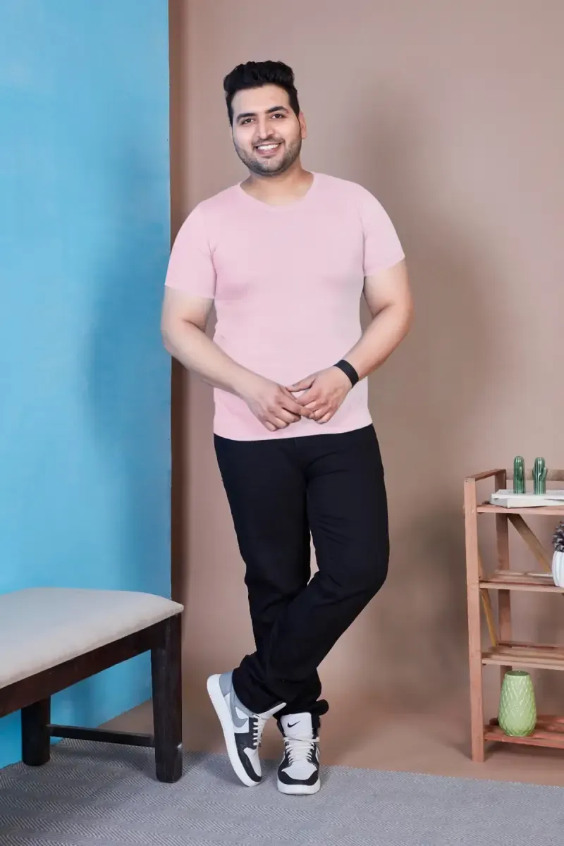 Plus Size Cotton T-shirt for Men