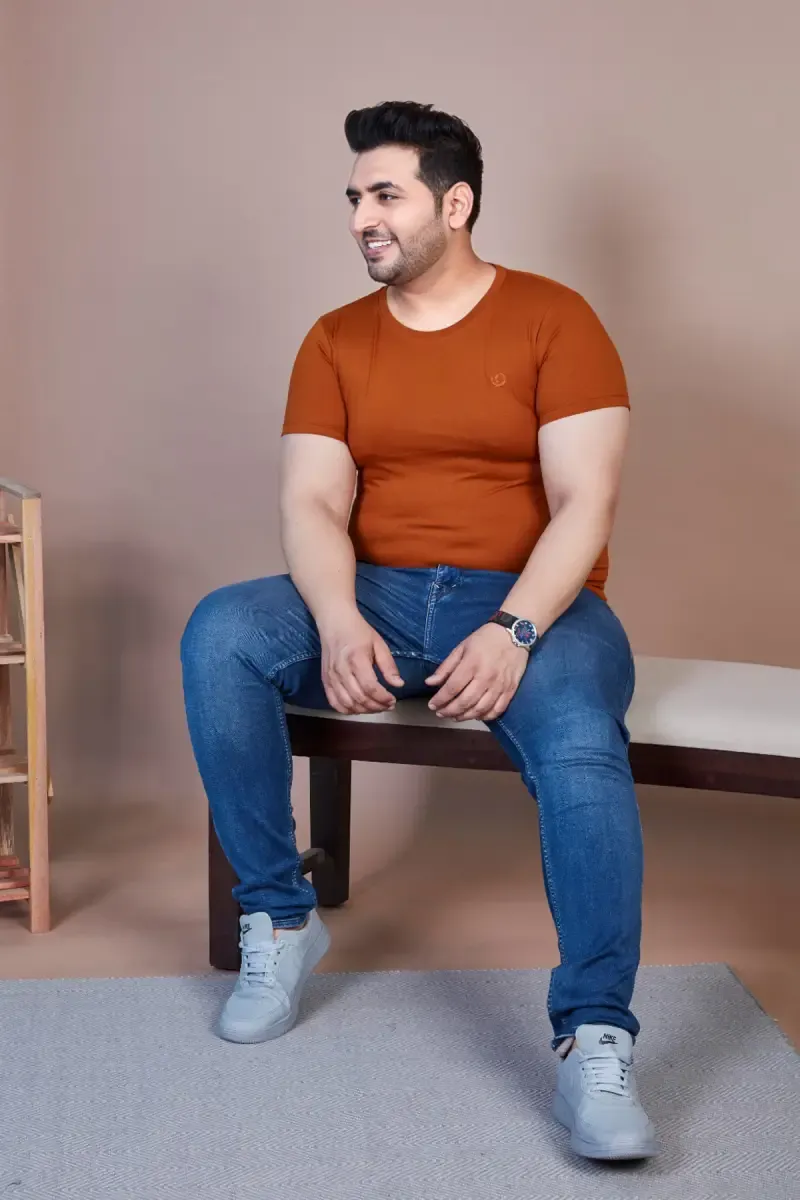 Plus Size Cotton T-shirt for Men