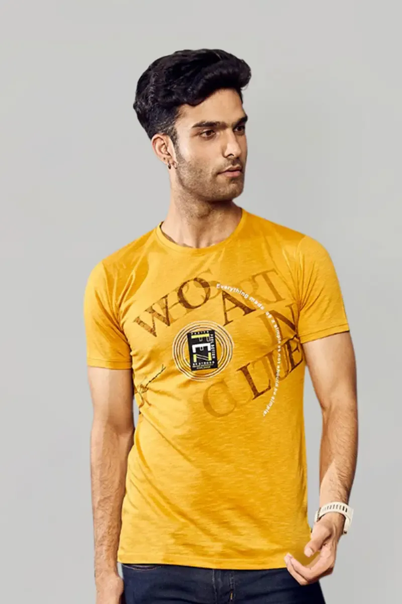 Men's Typographic Printed T-shirt