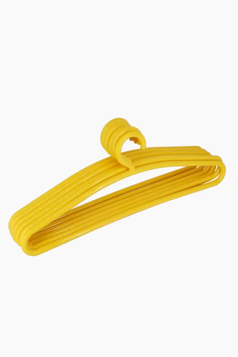 Plastic Cloth Hanger Set - 6 Pc