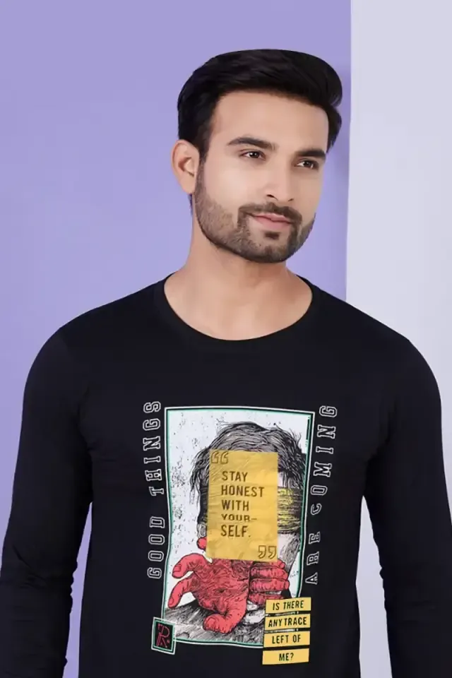 Men's Cotton Graphic Printed T-shirt