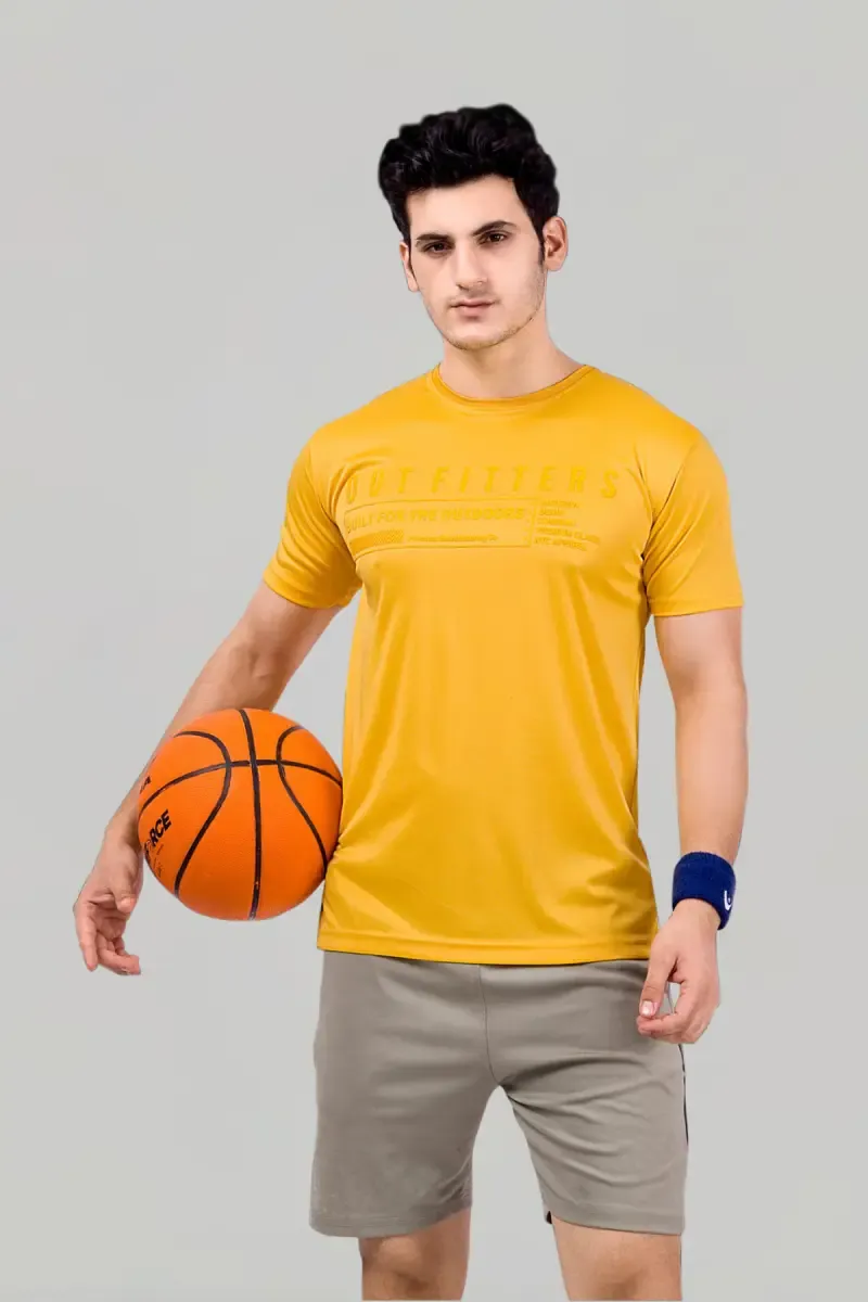 Men's Embossed Print T-shirt