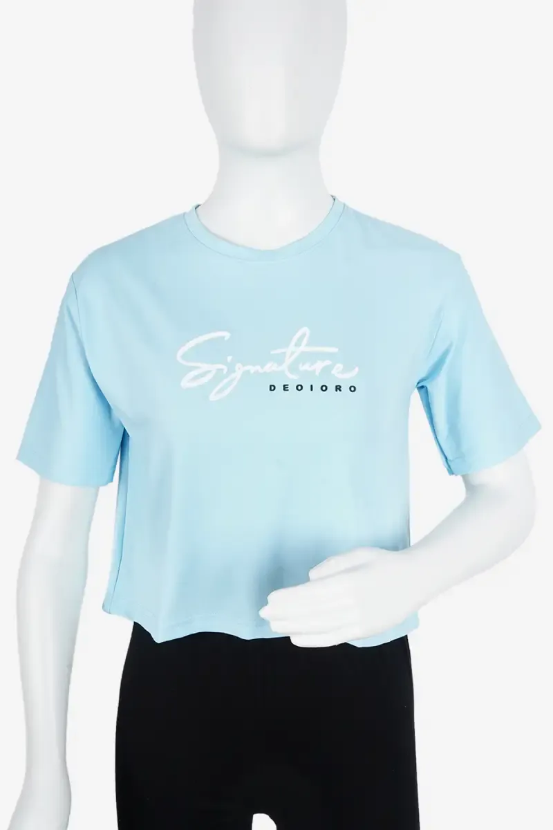 Women's Cotton Typographic Printed Tshirt