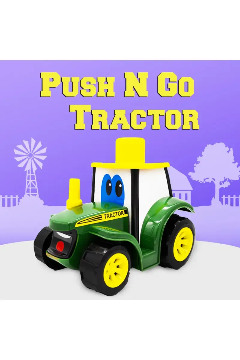 Farmer Tractor Push & Go Toy- Green