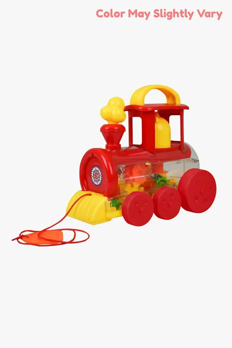 Steam Loco Pull Along Toy - ( Color May Vary )