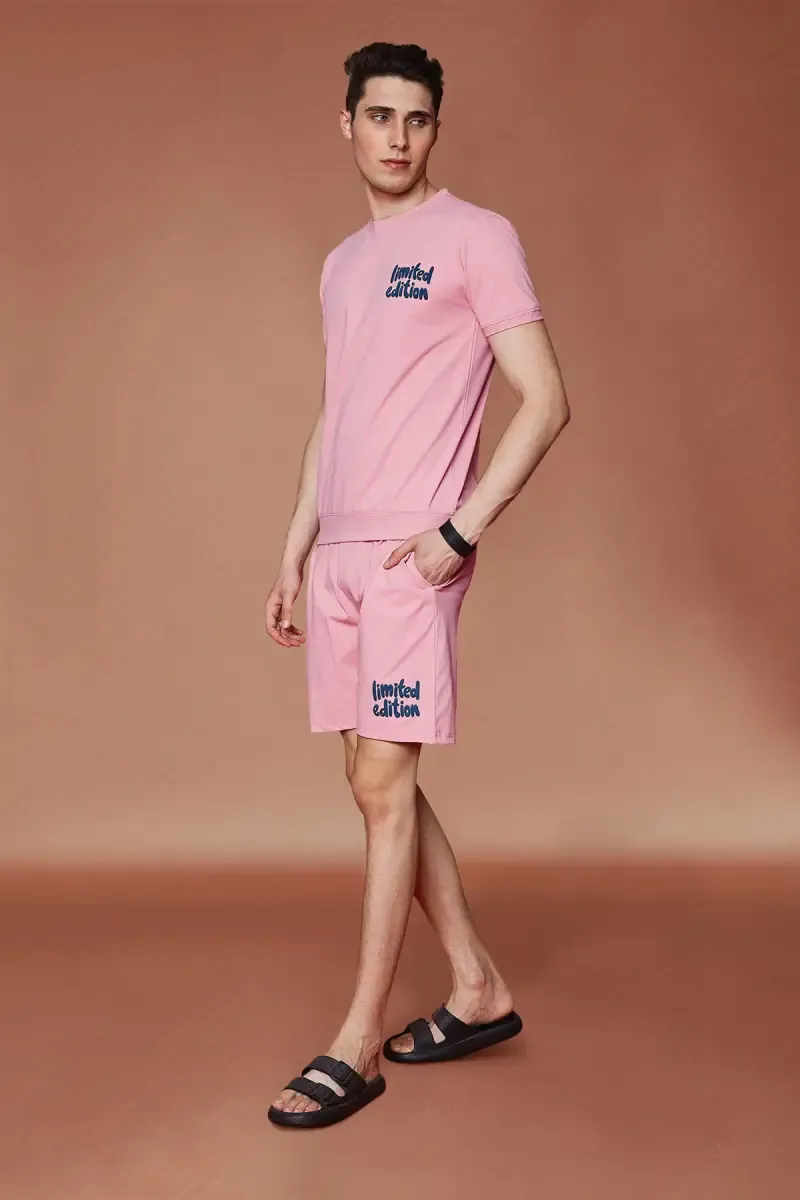 Cotton T-shirt with Shorts Sets for Men (2-Pcs Set)