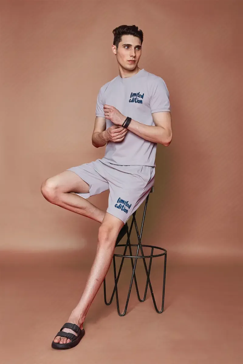 Cotton T-shirt with Shorts Sets for Men (2-Pcs Set) 011643STEGREM