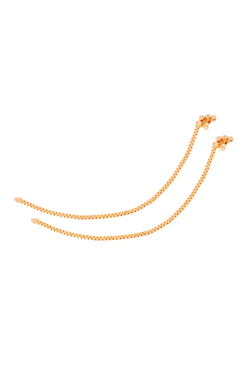 Antique Traditional Gold Plated Anklet for Women