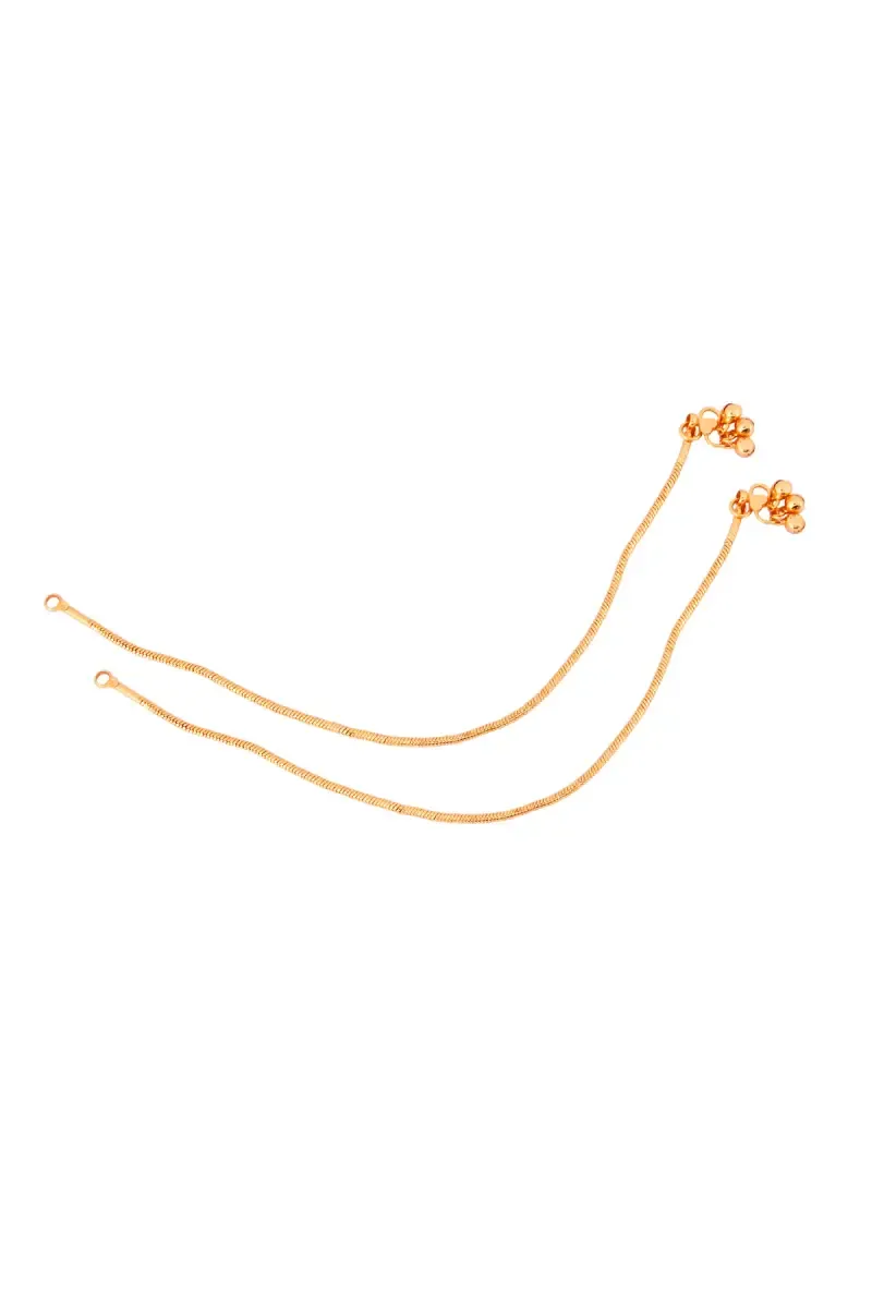 Antique Gold Plated Anklets for Women