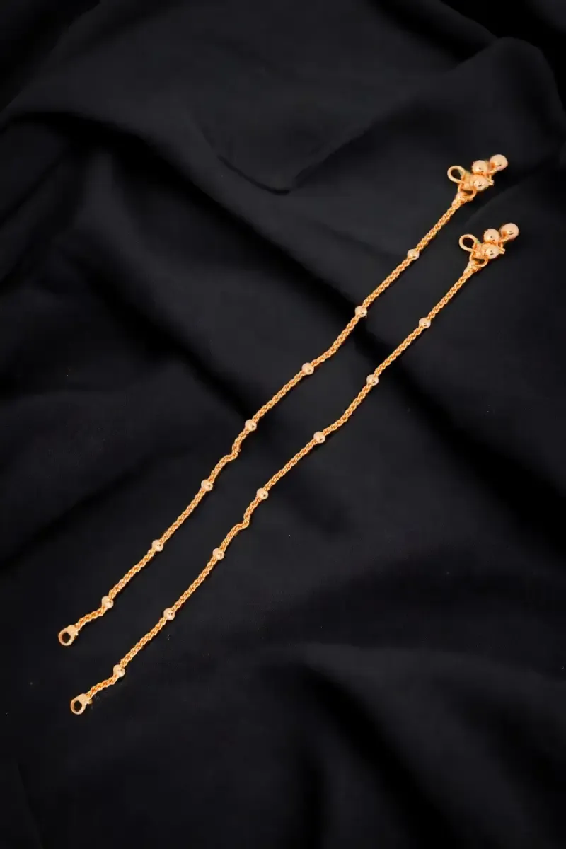 Antique Gold Plated Anklets for Girls & Women