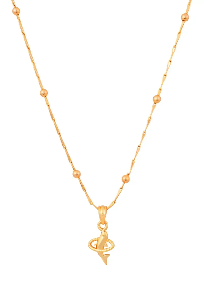 Ethnic Fish Design Pendant Chain for Women