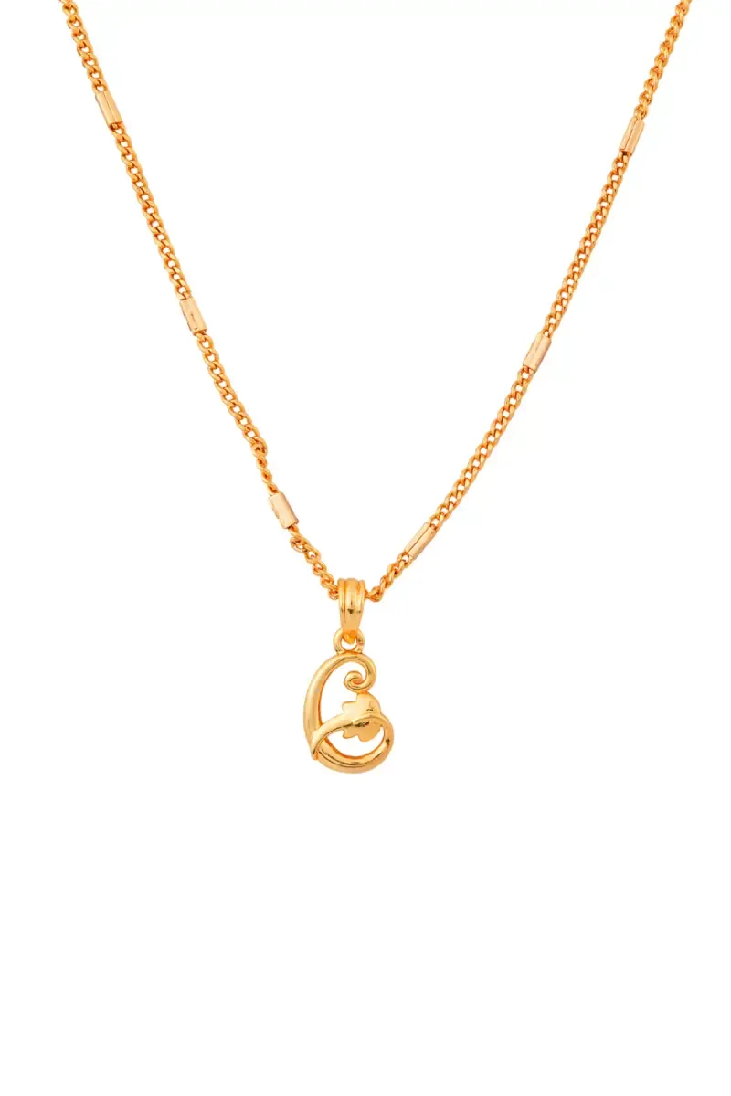 Gold Plated Pendant Chain for Women and Girls