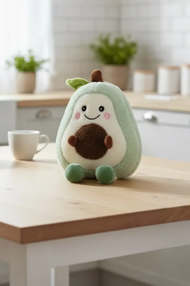 Avocado Rabbit Fur Soft Toy - 10 Inch 