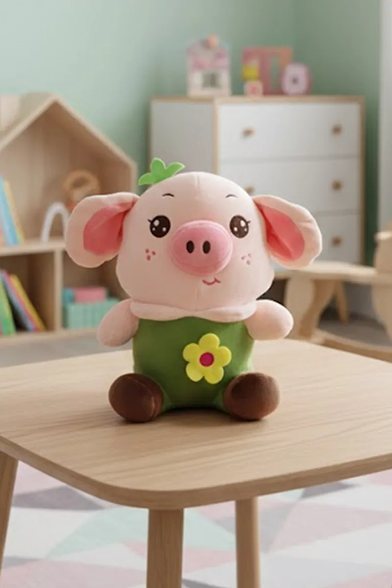 Spandex Peppa Pig Stuffed Soft Toy  - 10 Inch 