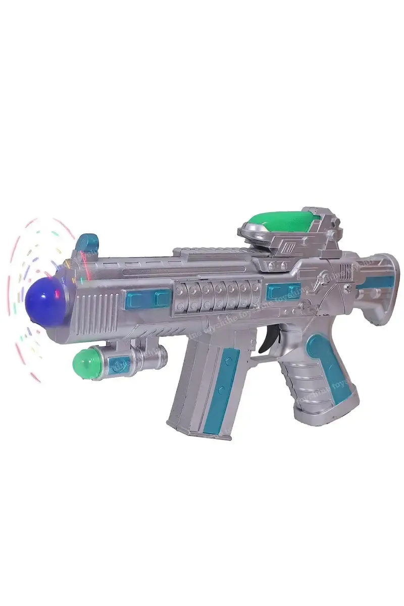 Space Musical Toy Gun for Kids (Multicolor, Pack Of 1)