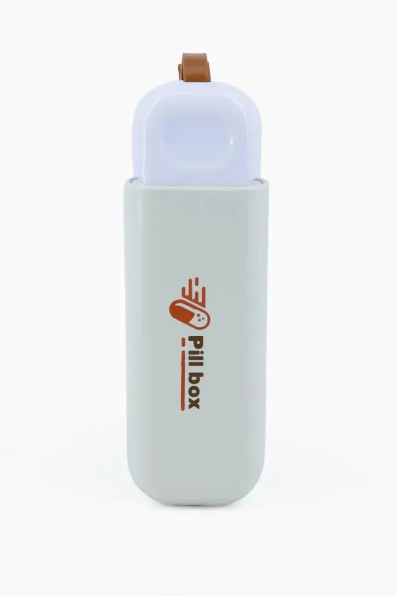 Plastic Portable 3 Compartments Pill Box - 11 Cm