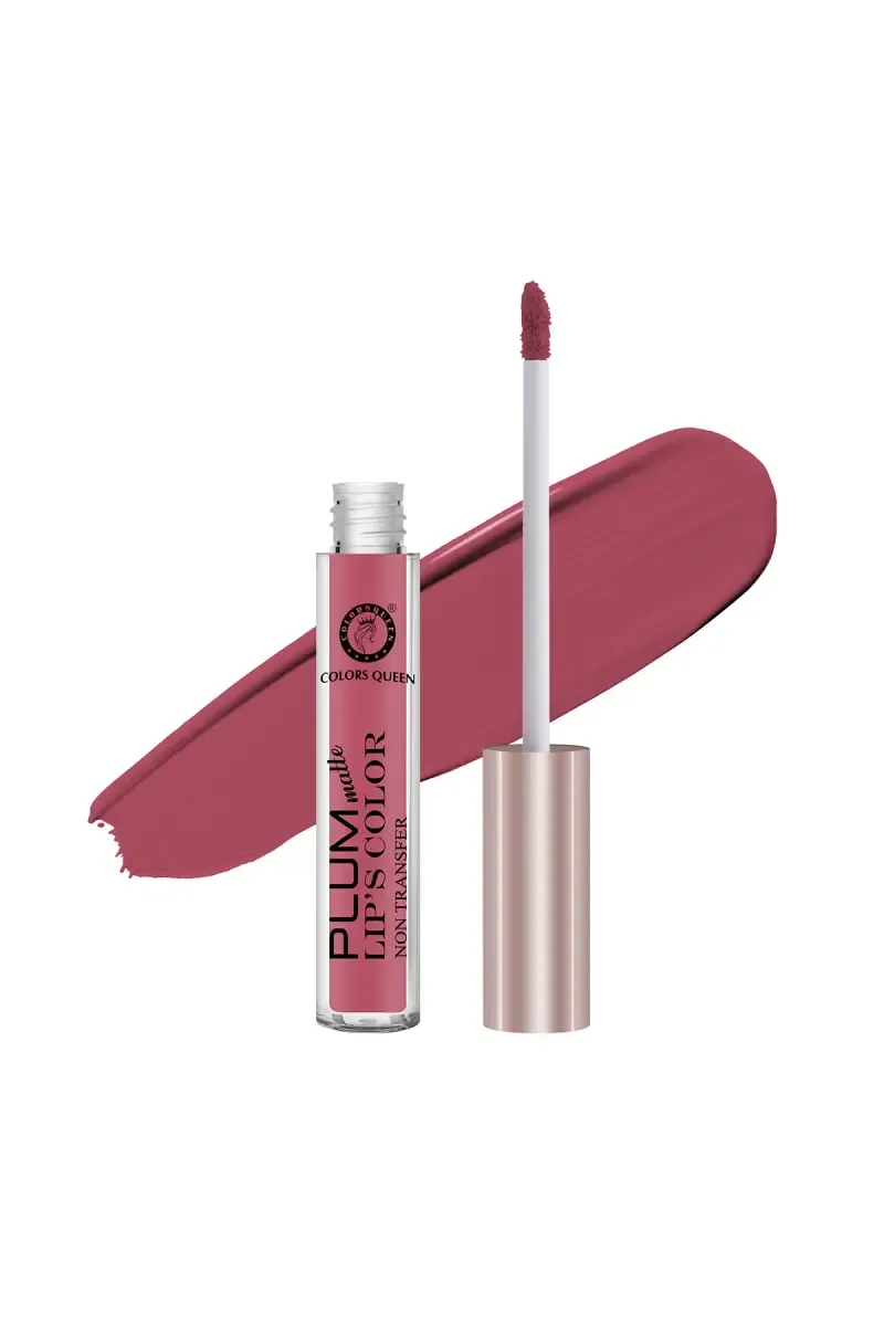 Colors Queen Plum Lips Color Non Transfer Matte Liquid Lipstick - 7g (Blush)