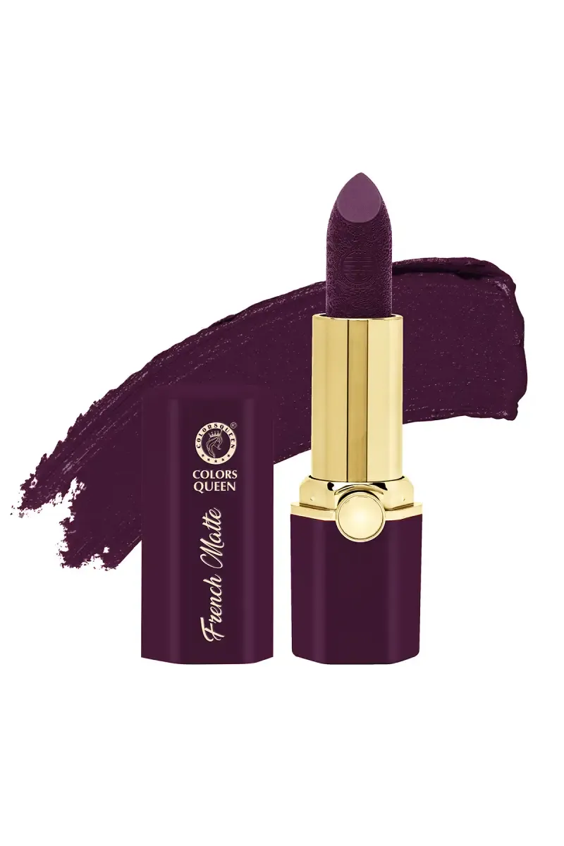 Colors Queen French Matte Lipstick - 3.8g (Wine) 