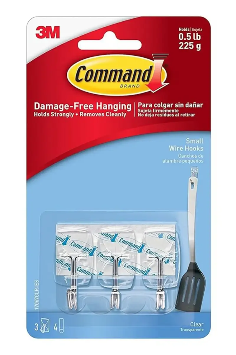 Command Plastic Wire Hook - 3 Pcs