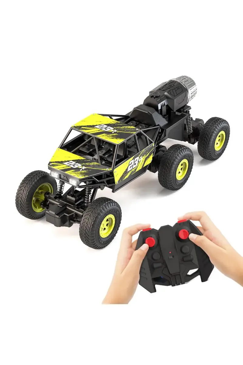 Mega Ranger ATV 6 Wheel Remote Car Toy (Cadmium Yellow)