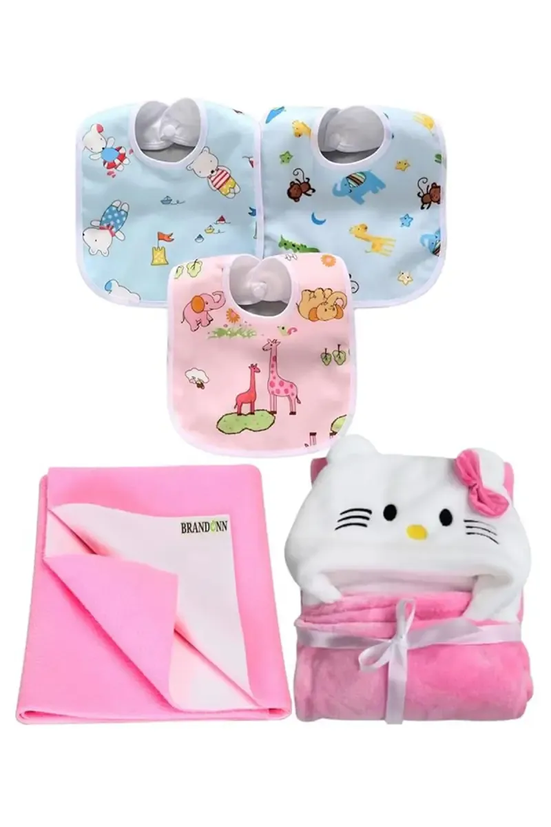 Brandonn New Born Baby Gift Set Combo Pack (5 Pcs) - Pack of 1