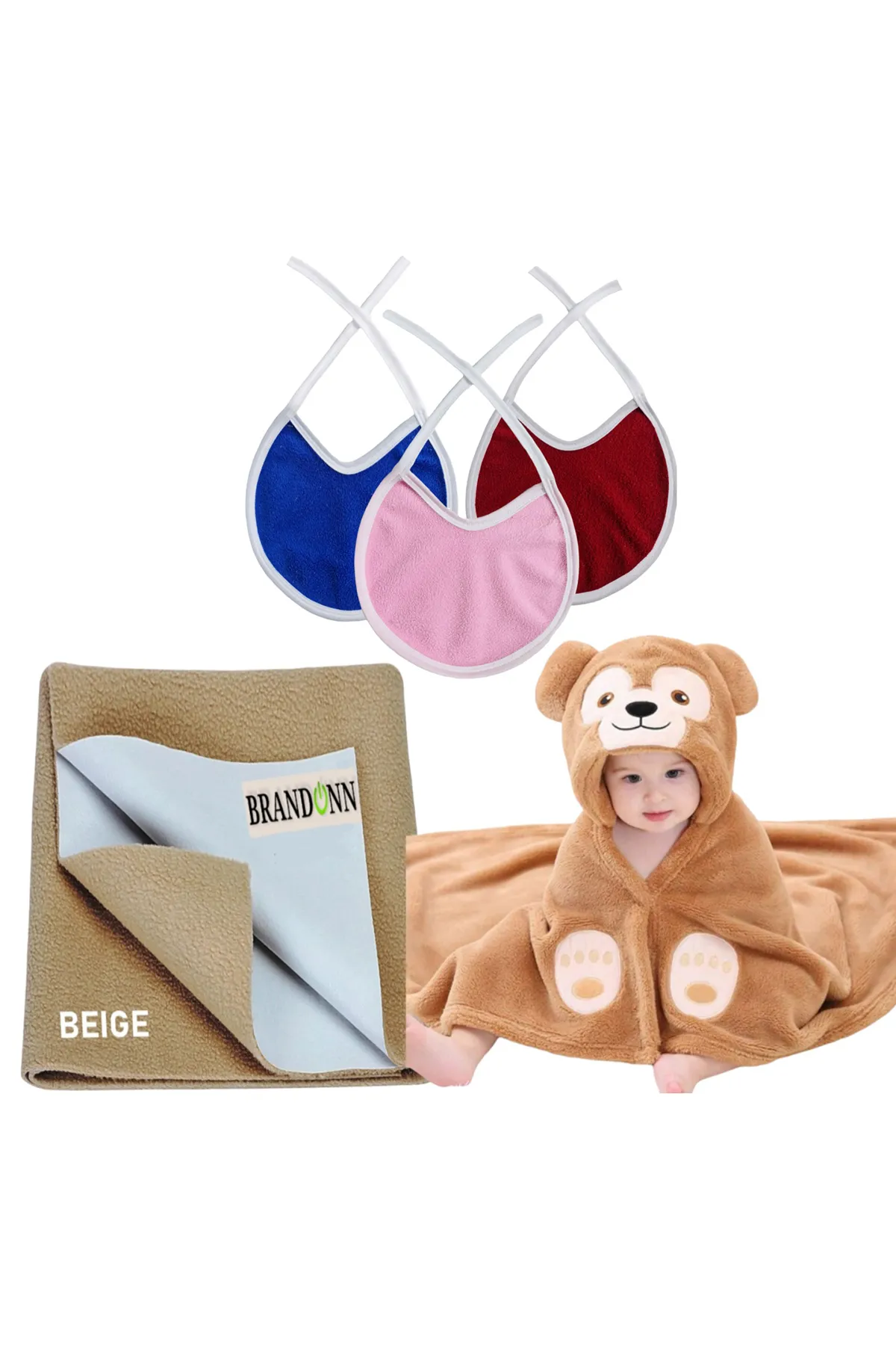 Brandonn New Born Baby Gift Set Combo Pack (5 Pcs) - Pack of 1