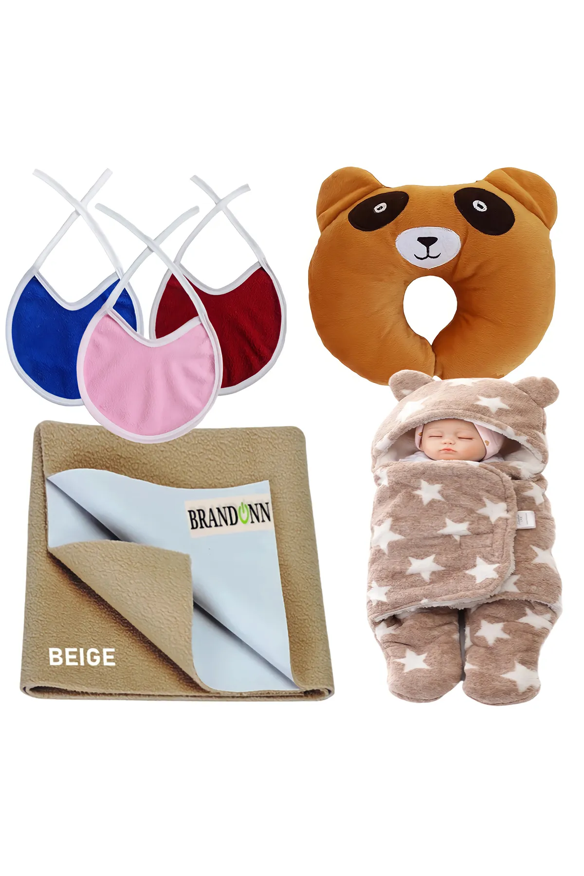 Brandonn New Born Baby Gift Set Combo Pack (6Pcs) - Pack of 1