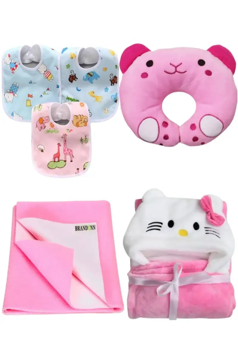 Brandonn New Born Baby Gift Set Combo Pack (6 Pcs) - Pack of 1