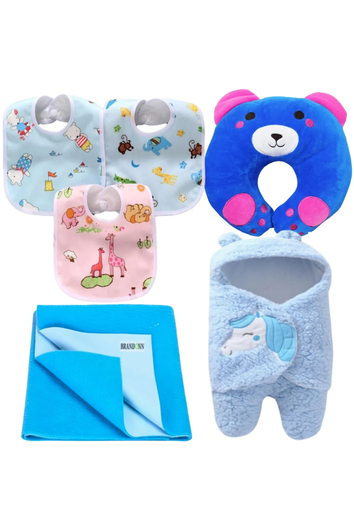 Brandonn New Born Baby Gift Set Combo Pack (6 Pcs ) - Pack of 1