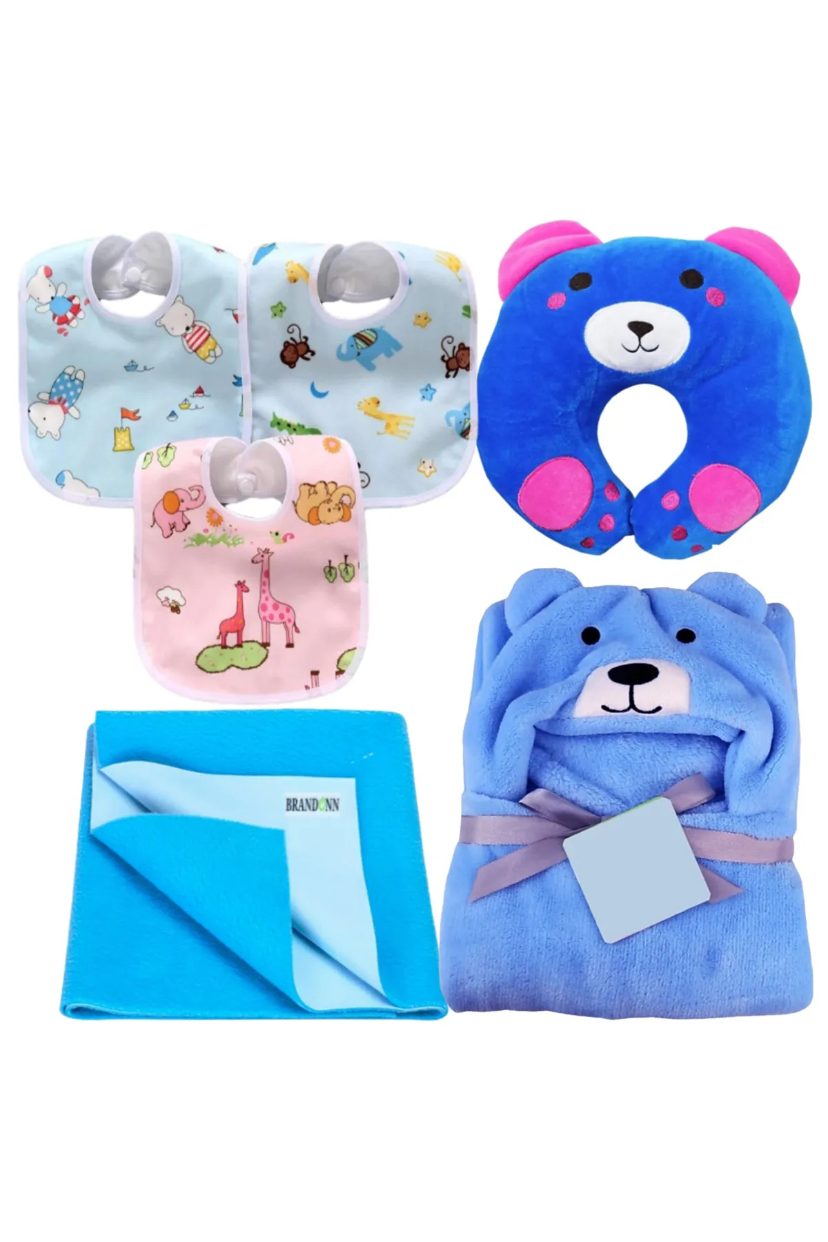 Brandonn New Born Baby Gift Set Combo Pack (6 Pcs) - Pack of 1