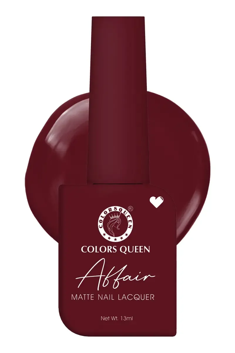 Colors Queen Affair Matte Nail Laquer Nail Polish - 13ml (Shade 01) 