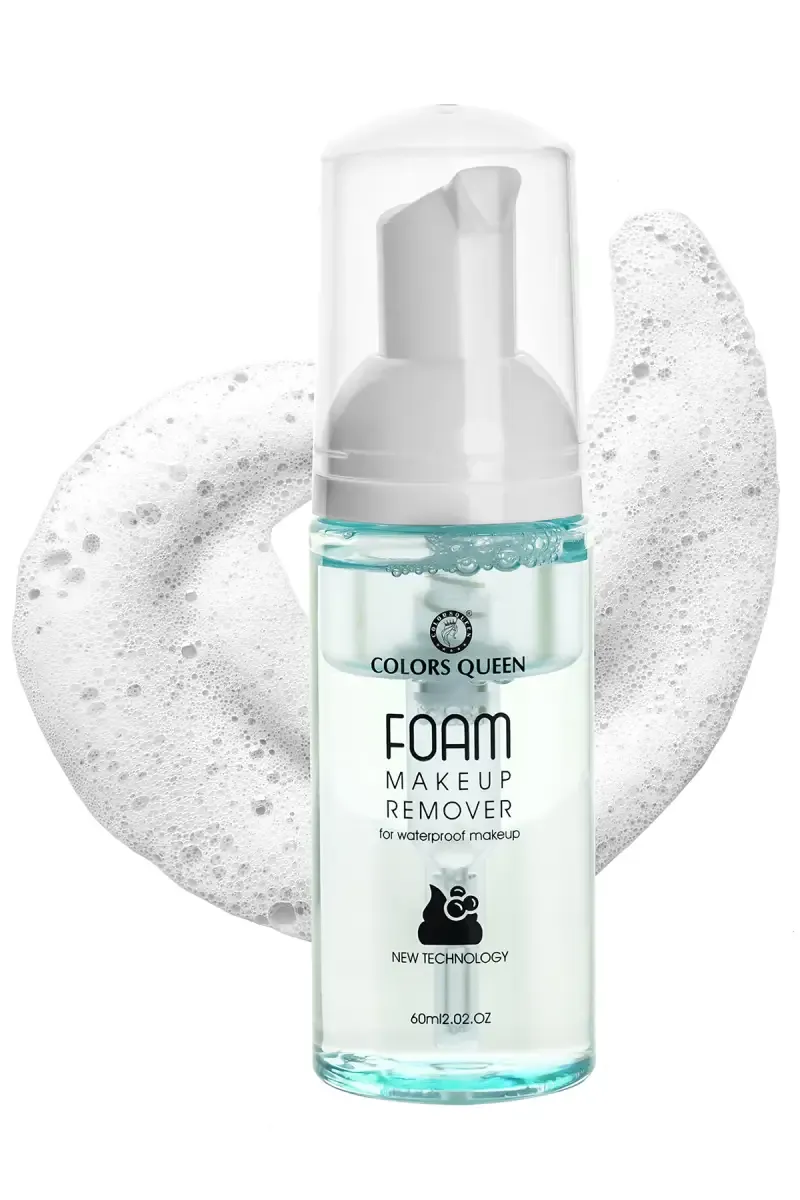 Colors Queen Foam Makeup Remover Liquid - 60ml (Blue) 
