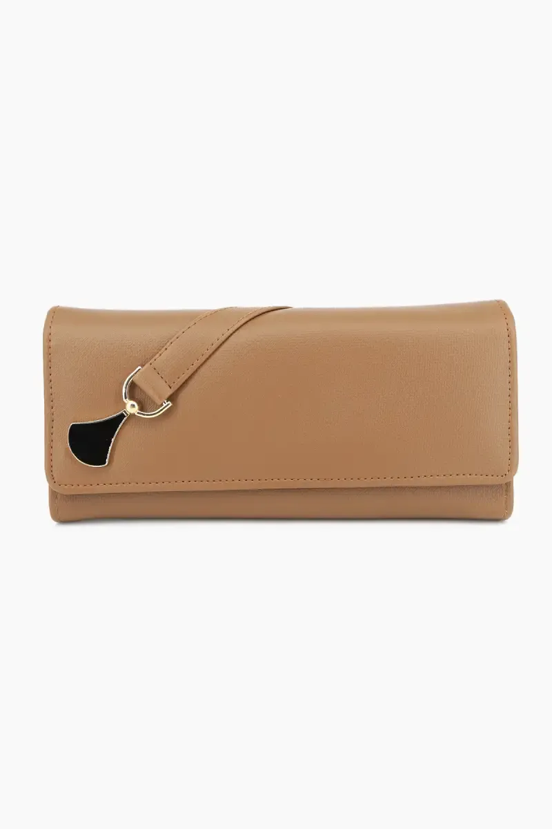 Faux Leather Solid Casual Purse for Women