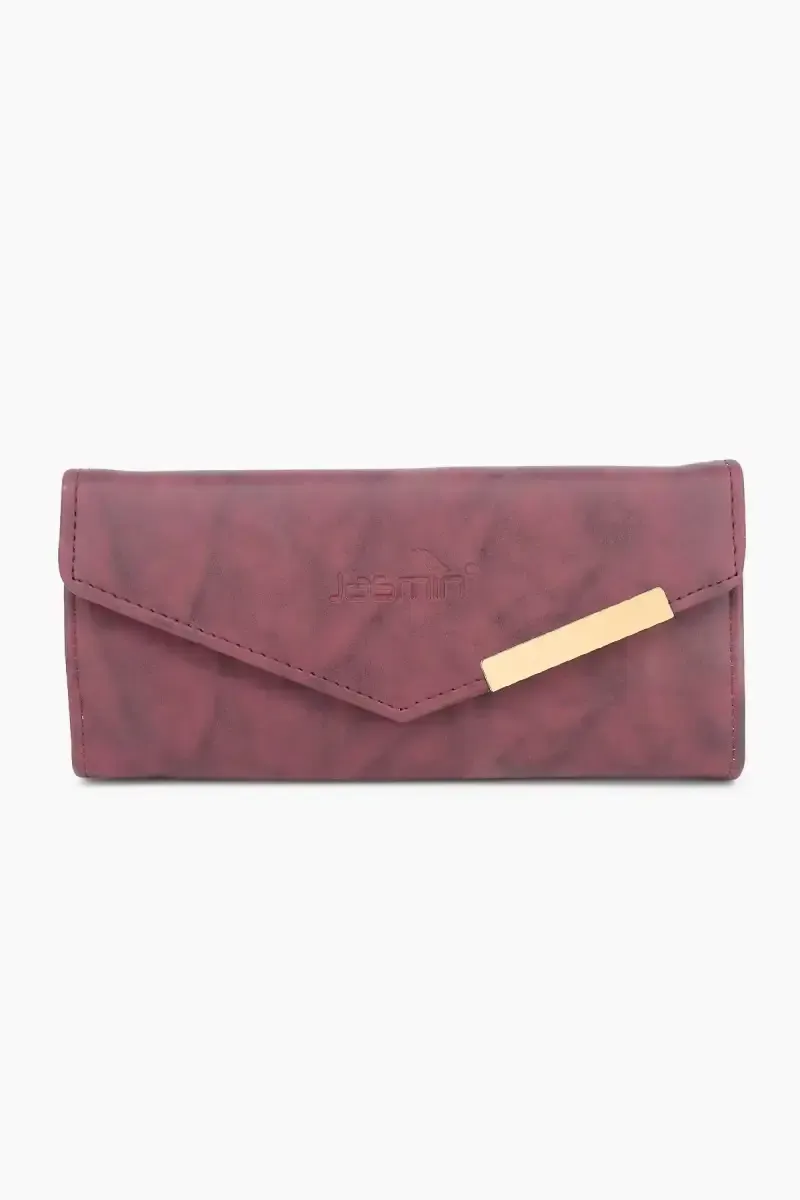Faux Leather Solid Casual Purse for Women