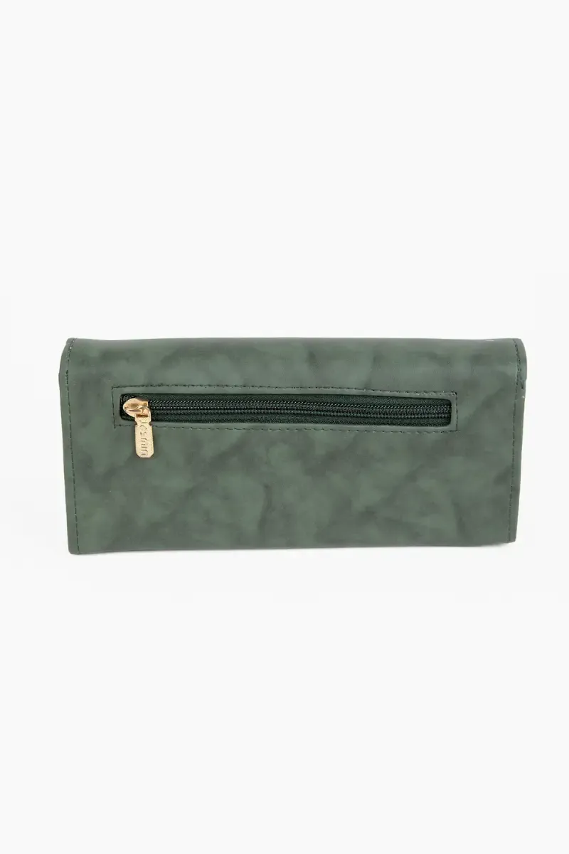 Faux Leather Solid Casual Purse for Women